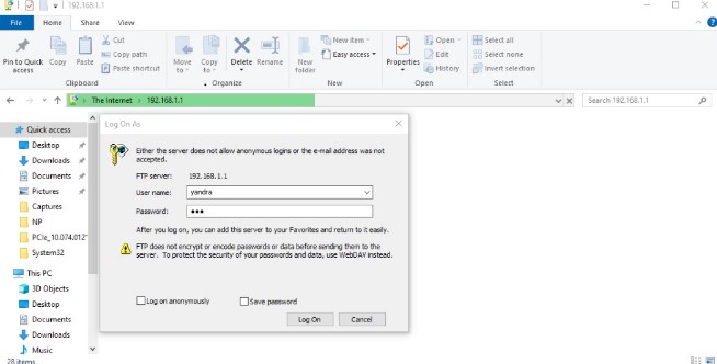 Upload FTP